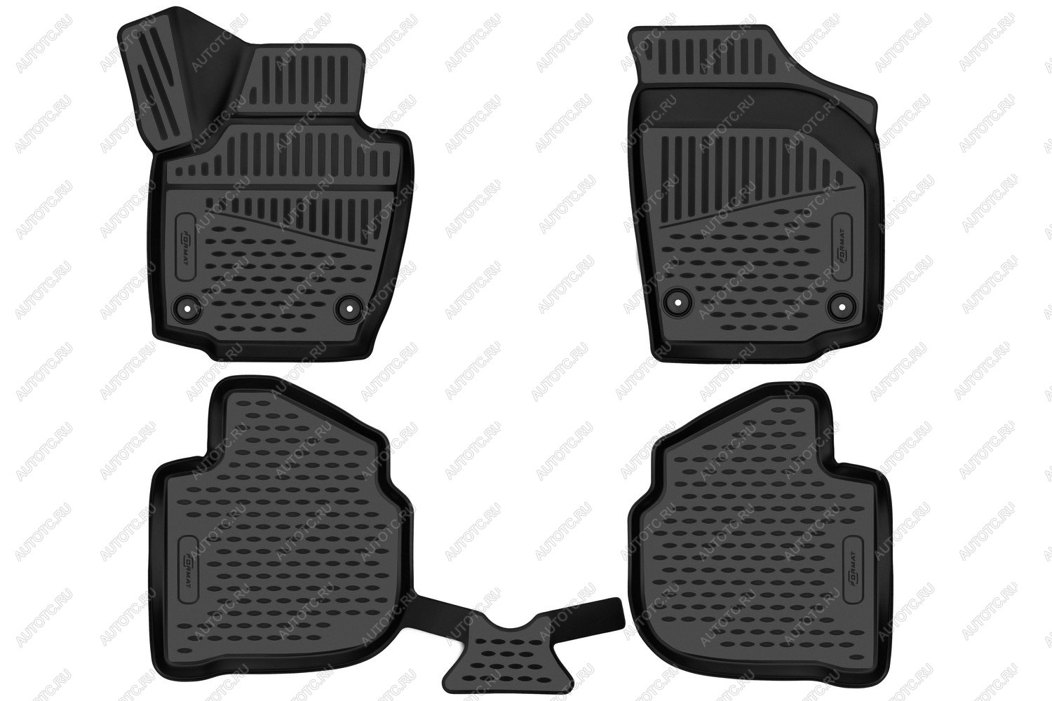 5 399 р. Коврики 3D в салон подходят для VOLKSWAGEN Polo (VI) 2020-, 4шт. (ПУ, повышенная износостойкость)  Фольксваген Поло FORMAT format.3d02433210k  с доставкой в г. Воронеж