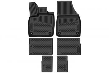 3 599 р. Коврики 3D в салон подходят для VOLKSWAGEN ID.6 (I) 2021-, 7 мест, 6шт. (полиуретан)  Фольксваген Ид.6 Element element3da67269210k  с доставкой в г. Воронеж. Увеличить фотографию 1