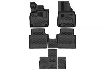 3 679 р. Коврики 3D в салон подходят для VOLKSWAGEN ID.6 (I) 2021 -, 6 мест, 7шт. (полиуретан)  Фольксваген Ид.6 Element element3da67270210k  с доставкой в г. Воронеж. Увеличить фотографию 1