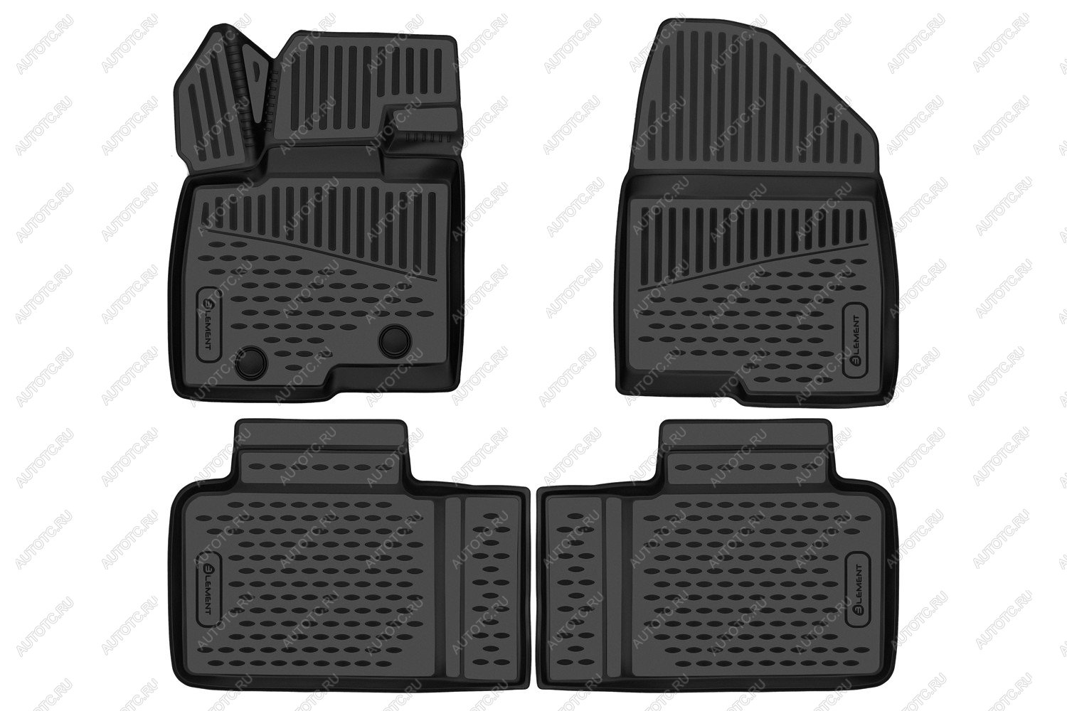 2 899 р. Коврики 3D в салон подходят для BAIC X55 2023 - 4шт. (полиуретан)  Х 55 Element element3da70891210k  с доставкой в г. Воронеж
