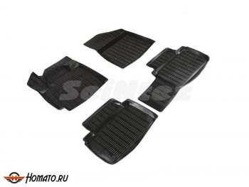 3 099 р. Комплект ковриков салона Seintex Сетка (к-т) Changan CS55 Plus (2021-2025) (Черный)  с доставкой в г. Воронеж. Увеличить фотографию 2