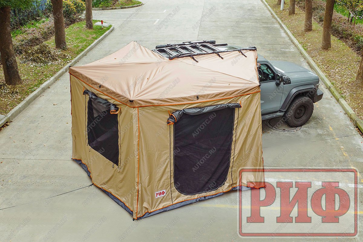 43 549 р. Стенки к автомобильной веерной маркизе (тамбур) РИФ 2.5х2.5 м (правые)  rifanf062520602w  с доставкой в г. Воронеж