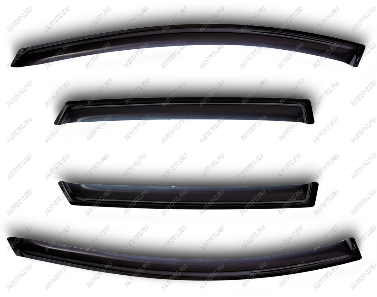 1 039 р. Дефлекторы боковых окон Ford Mondeo, 2015-2019Fusion, 2012-2020, 4ч., темныйхром  Форд Мондео SIM nld.sfomon1532-cr  с доставкой в г. Воронеж