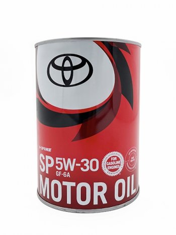 1 699 р. Масло моторное TOYOTA (металлическая канистра ) 5W-30 SPGF-6A 1Л (Япония) TOYOTA 08880-13706  с доставкой в г. Воронеж. Увеличить фотографию 1