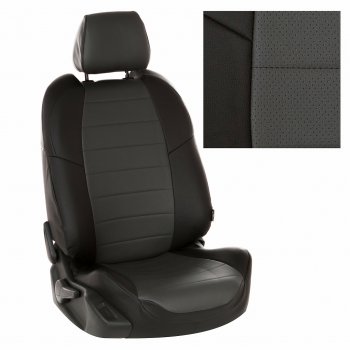 8 399 р. Чехлы на сиденья Экокожа (экокожа) Автопилот  Chery Tiggo 7 - Tiggo 7 Pro Max  T1E (черный/темно-серый)  с доставкой в г. Воронеж. Увеличить фотографию 2