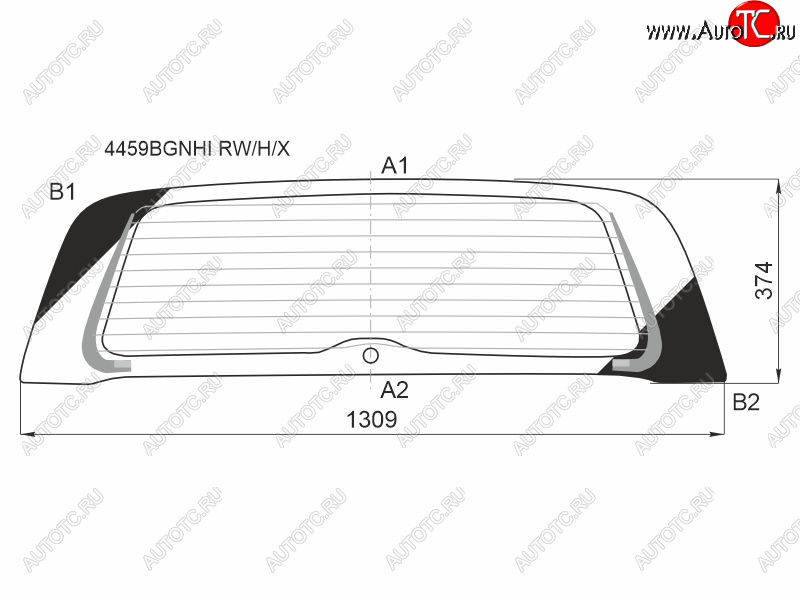 10 399 р. Стекло заднее (Цвет зеленый Обогрев) Kia Soul 19- XYG 4459BGNHI RW/H/X  с доставкой в г. Воронеж