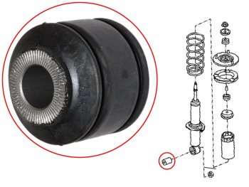 1 339 р. Сайлентблок Nissan Pathfinder 04-14  Frontier 04-21  Navara 04-15 NISSAN 56219-5X00A  с доставкой в г. Воронеж. Увеличить фотографию 1
