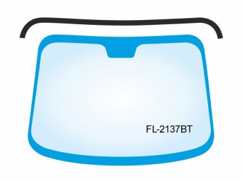 799 р. Молдинг лобового стекла (Сверху) BMW X5 99-06 FLEXLINE FL-2137BT  с доставкой в г. Воронеж. Увеличить фотографию 1