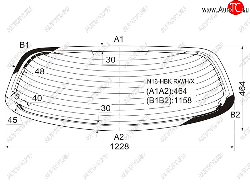 7 549 р. Стекло заднее (Цвет зеленый Обогрев) Nissan Almera 00-06 XYG N16-HBK RW/H/X  с доставкой в г. Воронеж