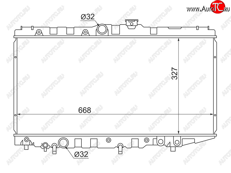 4 699 р. Радиатор SAT Toyota Corona T190 седан дорестайлинг (1992-1994) (применимо Toyota Corolla (E90) 87-92 Carina (T170) 88-92 Corolla Levin 87-91 Corona (T170) 87-)  с доставкой в г. Воронеж