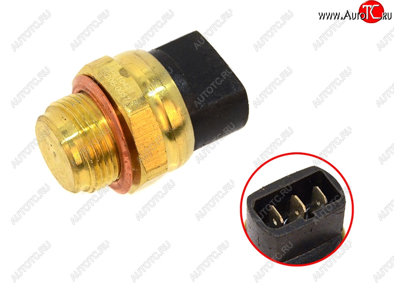 519 р. Датчик температуры ОЖ VW PASSAT 96-00 JETTA 86-91 GOLF 2, 3 POLO 85-94 SAT ST-206-0057  с доставкой в г. Воронеж