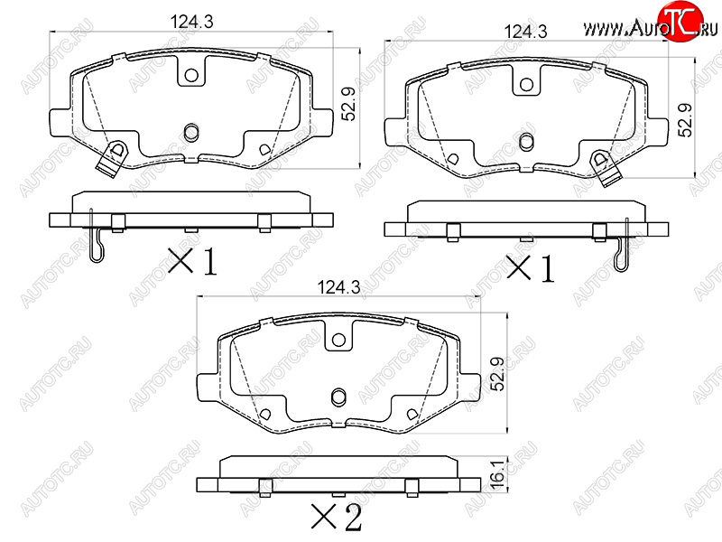 799 р. Колодки тормозные передние FR-FL SAT   JAC S3 - S5  с доставкой в г. Воронеж