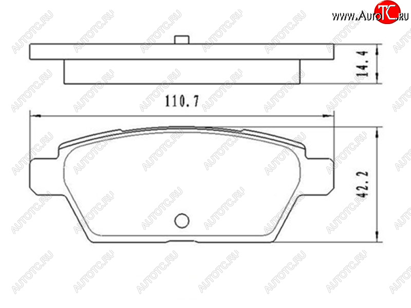 729 р. Колодки тормозные задние RH-LH SAT  Mazda 6 ( GG,  GG, GY) (2002-2008) лифтбэк дорестайлинг, седан дорестайлинг, универсал дорестайлинг, лифтбэк рестайлинг, седан рестайлинг, универсал рестайлинг  с доставкой в г. Воронеж