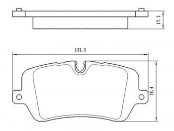 Копируемое: Колодки тормозные задние LH-RH SAT Land Rover Range Rover Sport 2 L494 дорестайлинг (2013-2017)