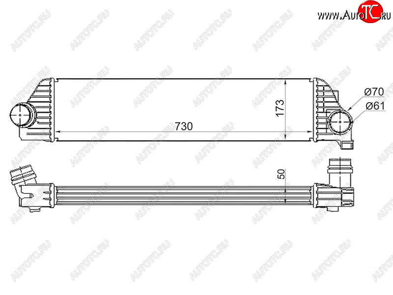 7 999 р. Интеркулер RENAULT MASTER OPEL MOVANONISSAN NV400 10- SAT ST-4420575  с доставкой в г. Воронеж