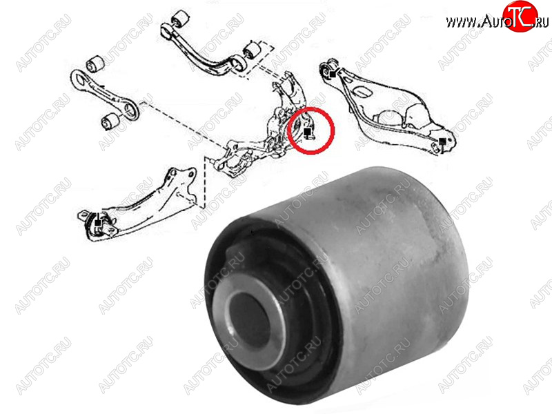 519 р. Сайлентблок Mazda 6 07-12  Subaru Forester 97-02  Impreza 92-00  Legacy 89-03  Outback 94-03  M SAT ST-GS1D-26-11XB-U  с доставкой в г. Воронеж