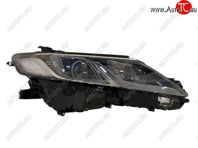 0 р. Правая фара (1 диодная полоска) CHINA Toyota Camry XV70 дорестайлинг (2017-2021)  с доставкой в г. Воронеж