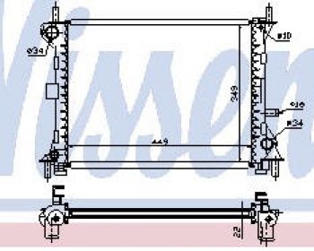 3 999 р. FOCUS 98- РАДИАТОР ОХЛАЖДЕН (NISSENS) (AVA) (см.каталог) BodyParts fdfoc98-910  с доставкой в г. Воронеж. Увеличить фотографию 1
