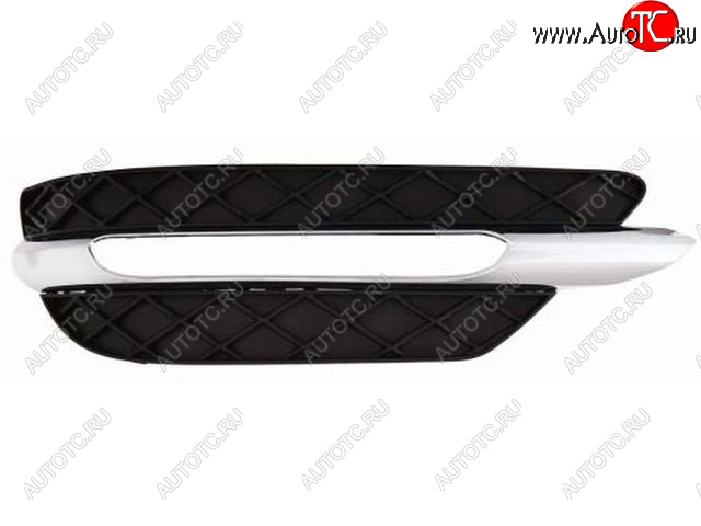 1 079 р. Правая решетка переднего бампера (пр-во Китай) BODYPARTS  Mercedes-Benz C-Class  W204 (2011-2015) рестайлинг седан (молдинг хром)  с доставкой в г. Воронеж