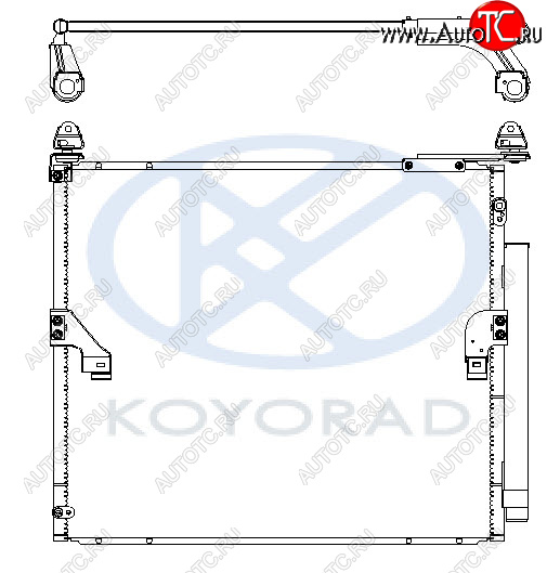 5 899 р. PRADO 09- КОНДЕНСАТОР КОНДИЦ (KOYO) (бензин) BodyParts typrd09-932  с доставкой в г. Воронеж