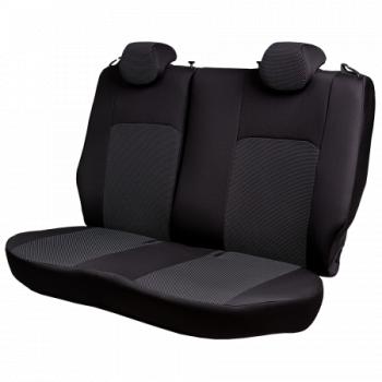 3 799 р. Комплект чехлов для сидений ( 1+2 места Жаккард) Дублин Lord Autofashion  Ford Transit (2014-2022) цельнометаллический фургон (черный, вставка Ёж белая)  с доставкой в г. Воронеж. Увеличить фотографию 5