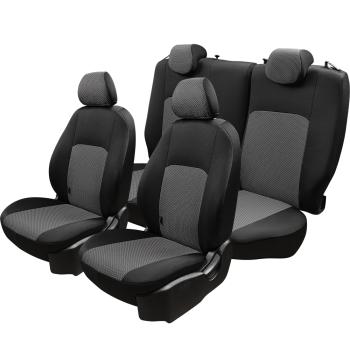 3 799 р. Комплект чехлов для сидений (1+2 места Жаккард) ДУБЛИН Lord Autofashion  Ford Transit (2014-2022) цельнометаллический фургон (черный, вставка Зигзаг)  с доставкой в г. Воронеж. Увеличить фотографию 3