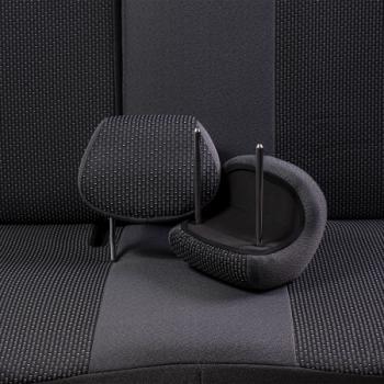 5 949 р. Комплект чехлов для сидений (РЗС 60/40 3Г Жаккард) Дублин Lord Autofashion Nissan Almera N16 седан дорестайлинг (2000-2003) (серый, вставка Сеул серая)  с доставкой в г. Воронеж. Увеличить фотографию 4