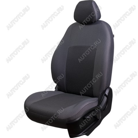 5 949 р. Комплект чехлов для сидений (РЗС 60/40 3Г Жаккард) Дублин Lord Autofashion Nissan Almera N16 седан дорестайлинг (2000-2003) (серый, вставка Сеул серая)  с доставкой в г. Воронеж