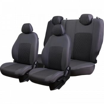5 949 р. Комплект чехлов для сидений (РЗС 60/40 3Г Жаккард) Дублин Lord Autofashion Nissan Almera N16 седан дорестайлинг (2000-2003) (серый, вставка Сеул серая)  с доставкой в г. Воронеж. Увеличить фотографию 8