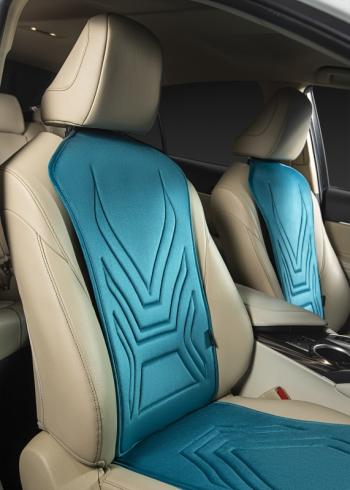 2 579 р. Накидка на сиденье (1 место Афины) ЛЮКС ст АЛЬБИОН Lord Autofashion   (бирюзовый, строчка темно-бирюзовая)  с доставкой в г. Воронеж. Увеличить фотографию 3