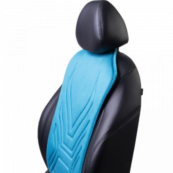 2 579 р. Накидка на сиденье (1 место Афины) ЛЮКС ст АЛЬБИОН Lord Autofashion   (бирюзовый, строчка темно-бирюзовая)  с доставкой в г. Воронеж. Увеличить фотографию 6
