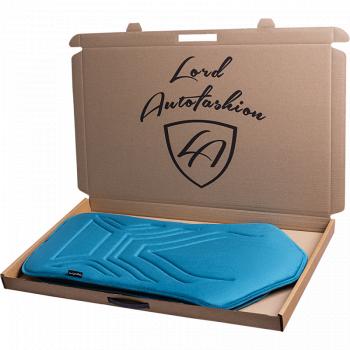 2 579 р. Накидка на сиденье (1 место Афины) ЛЮКС ст АЛЬБИОН Lord Autofashion   (бирюзовый, строчка темно-бирюзовая)  с доставкой в г. Воронеж. Увеличить фотографию 7