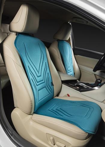 2 579 р. Накидка на сиденье (1 место Афины) ЛЮКС ст АЛЬБИОН Lord Autofashion   (бирюзовый, строчка темно-бирюзовая)  с доставкой в г. Воронеж. Увеличить фотографию 2