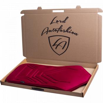 2 579 р. Накидка на сиденье (1 место Афины) ЛЮКС ст АЛЬБИОН Lord Autofashion   (красный, строчка темно-красная)  с доставкой в г. Воронеж. Увеличить фотографию 5