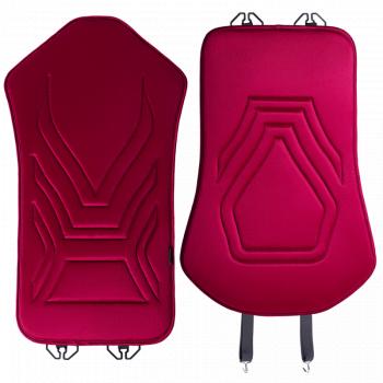 2 579 р. Накидка на сиденье (1 место Афины) ЛЮКС ст АЛЬБИОН Lord Autofashion   (красный, строчка темно-красная)  с доставкой в г. Воронеж. Увеличить фотографию 8