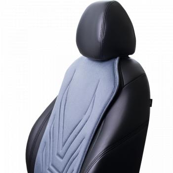2 579 р. Накидка на сиденье (1 место Афины) ЛЮКС ст АЛЬБИОН Lord Autofashion   (серо-голубой, строчка серо-голубая)  с доставкой в г. Воронеж. Увеличить фотографию 4