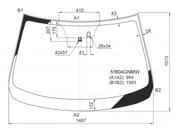8 499 р. Стекло лобовое (Датчик дождя Молдинг) Mazda 6 12- FUYAO 5180AGNMW  с доставкой в г. Воронеж. Увеличить фотографию 1