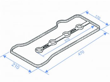 233 р. Прокладка клапанной крышки TOYOTA WISH,PREMIO,OPA 1AZFSE 01- SAT K11213-28041  с доставкой в г. Воронеж. Увеличить фотографию 1