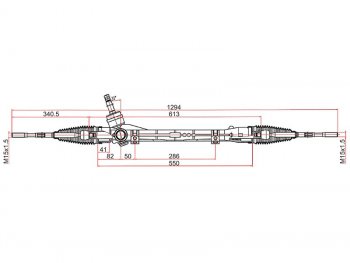 Рейка рулевая LHD SAT Mitsubishi Outlander GF 2-ой рестайлинг (2015-2018)