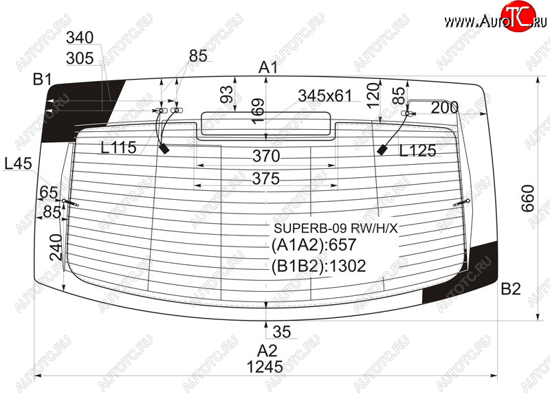 11 999 р. Стекло заднее (Цвет зеленый Обогрев Антенна) Skoda Superb 08-15 XYG SUPERB-09 RW/H/X  с доставкой в г. Воронеж