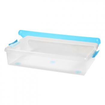 2 869 р. Короб для хранения IRIS THIN BOX 34л, прозрачный-голубой  ug-725b  с доставкой в г. Воронеж. Увеличить фотографию 4