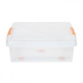 2 929 р. Короб для хранения IRIS THIN BOX 35л, прозрачный  ug-475o  с доставкой в г. Воронеж. Увеличить фотографию 1