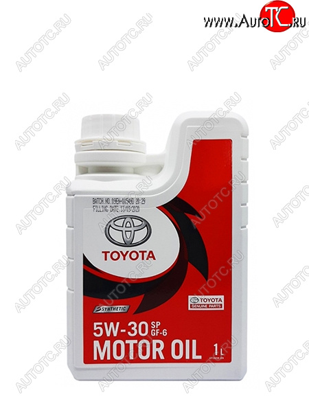 1 059 р. Масло моторное TOYOTA (пластиковая канистра) 5W-30 SPGF-6A 1Л (Синтетика) ОАЭ TOYOTA 08880-84131  с доставкой в г. Воронеж
