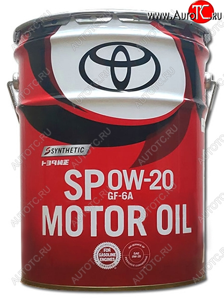 28 599 р. Масло моторное TOYOTA (металлическая канистра) 0W-20 SPGF6-A 20Л (Япония) TOYOTA 08880-13203  с доставкой в г. Воронеж