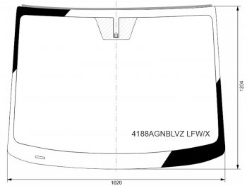 16 649 р. Стекло лобовое (Молдинг) Hyundai Staria 21- XYG 4188AGNBLVZ LFW/X  с доставкой в г. Воронеж. Увеличить фотографию 1