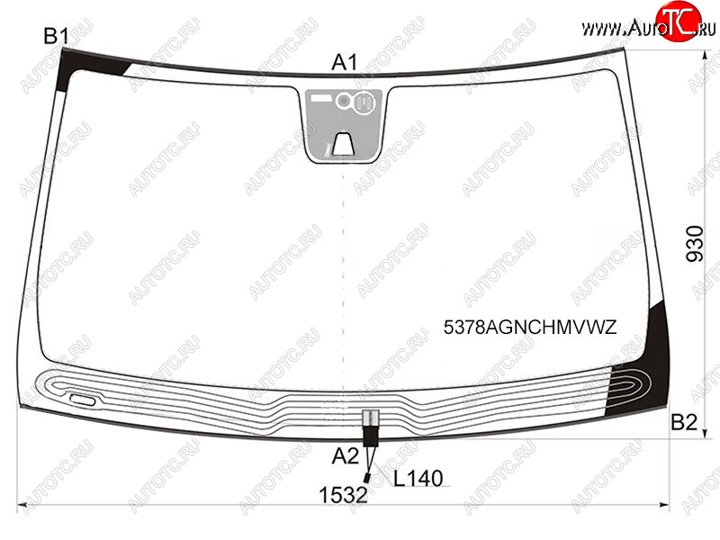 14 299 р. Стекло лобовое (Обогрев щеток Камера Датчик дождя Молдинг) Mercedes-Benz M-Class 11-15  GL-Class FUYAO 5378AGNCHMVWZ  с доставкой в г. Воронеж
