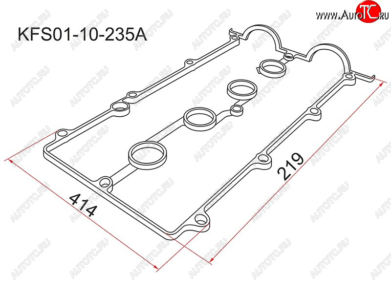 359 р. Прокладка клапанной крышки MZ FP, FS, 92-97 SAT KFS01-10-235A  с доставкой в г. Воронеж