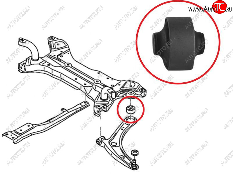 469 р. Сайлентблок Chery Tiggo T11 05-16  Mitsubishi ASX 10-20  Lancer 02-17  Outlander 02-22  Chery Fo SAT ST-MN184133  с доставкой в г. Воронеж