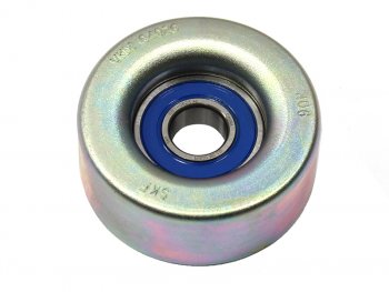 1 599 р. Ролик приводного ремня обводной MAZDA 23 2007- (гладкий) SKF VKM64026  с доставкой в г. Воронеж. Увеличить фотографию 1