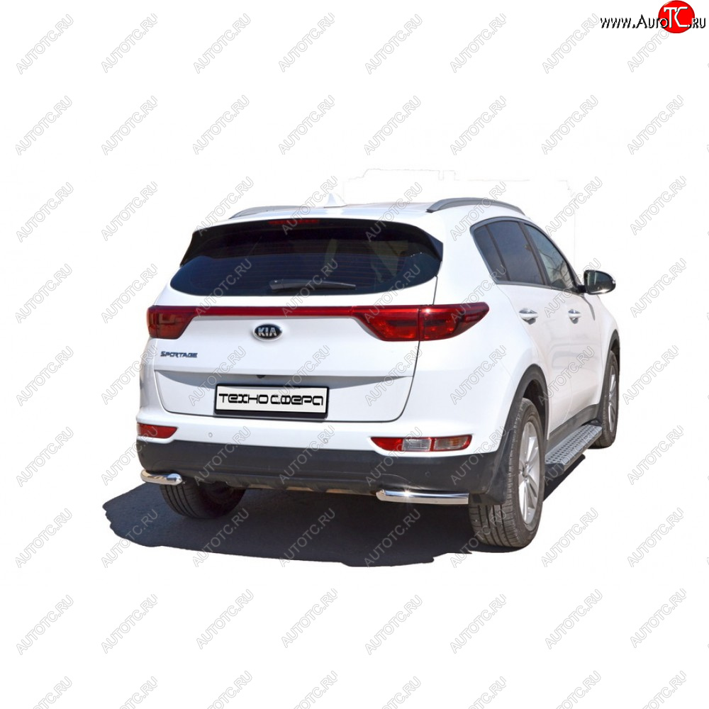 31 999 р. Пороги бумер алюминиевые с резинкой, Техно Сфера  KIA Sportage ( 1 JA,  2 JE,KM,  3 SL,  4 QL,  5 NQ5) (1993-2025) дорестайлинг,  рестайлинг, рестайлинг (Черный матовый)  с доставкой в г. Воронеж